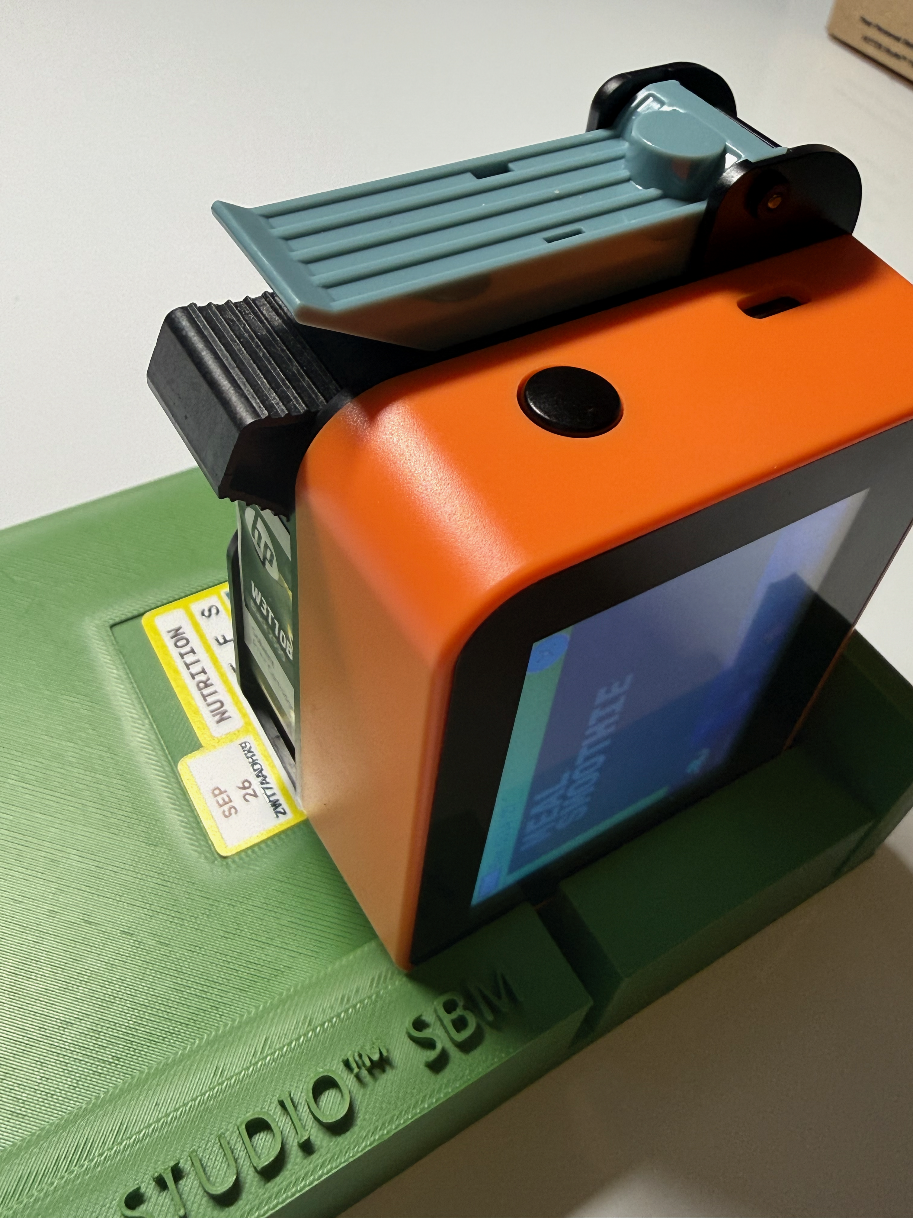 Reset your printer on jig ledge and against the guide-wall.