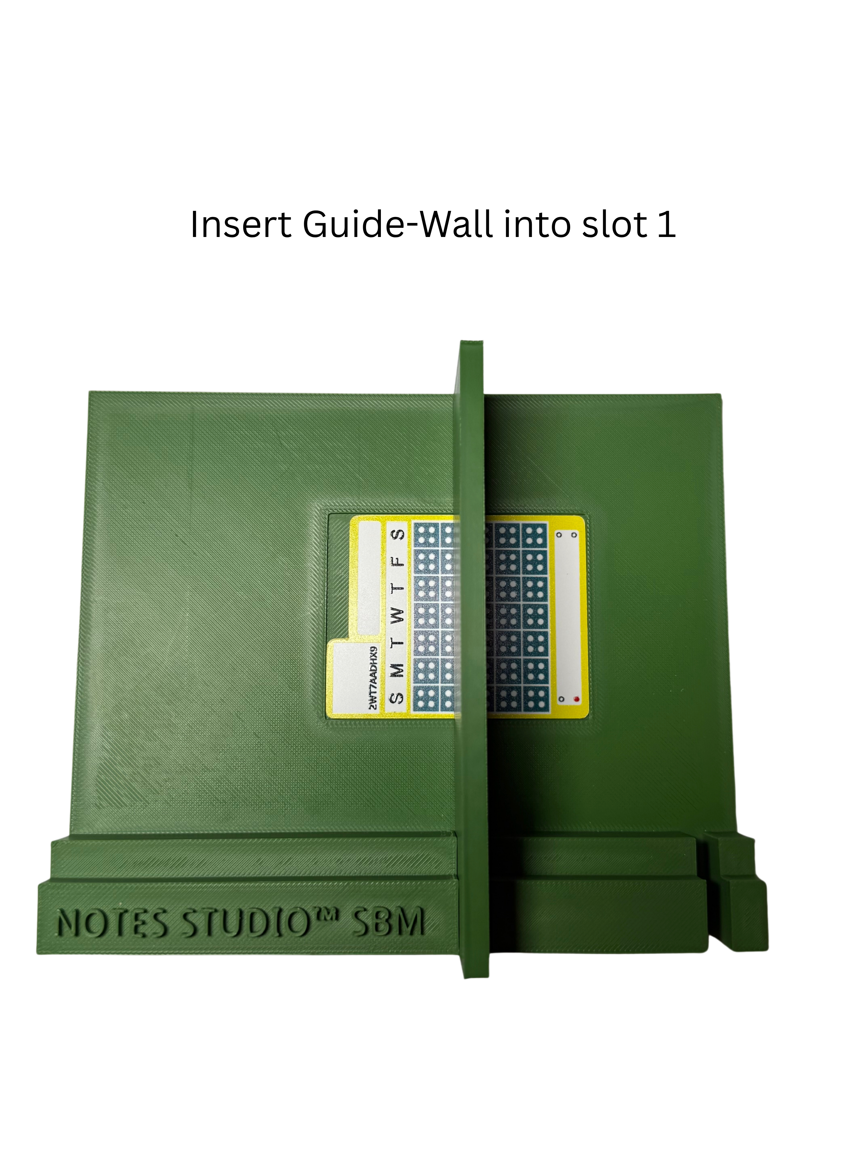Insert Guide-Wall into Slot 1